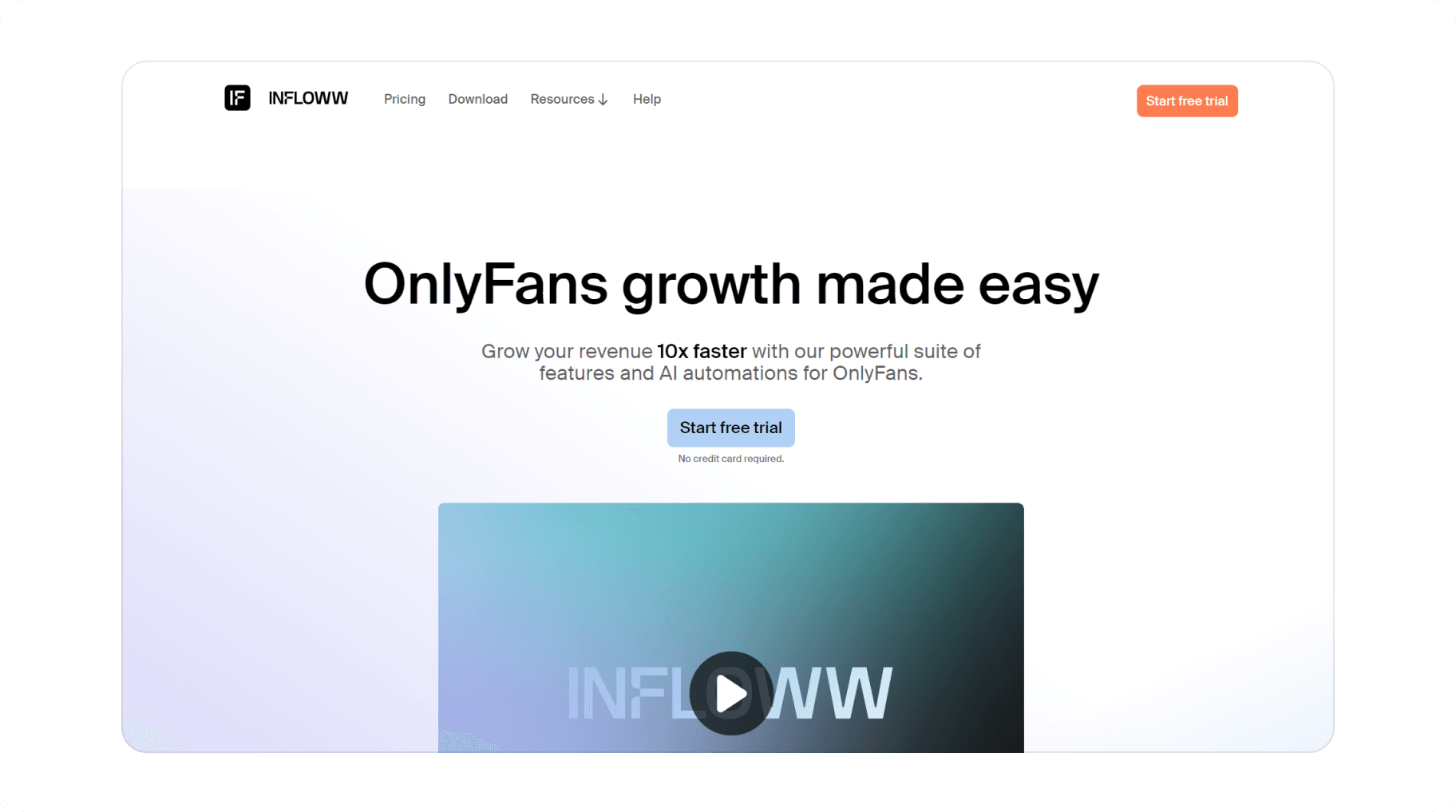 Infloww website